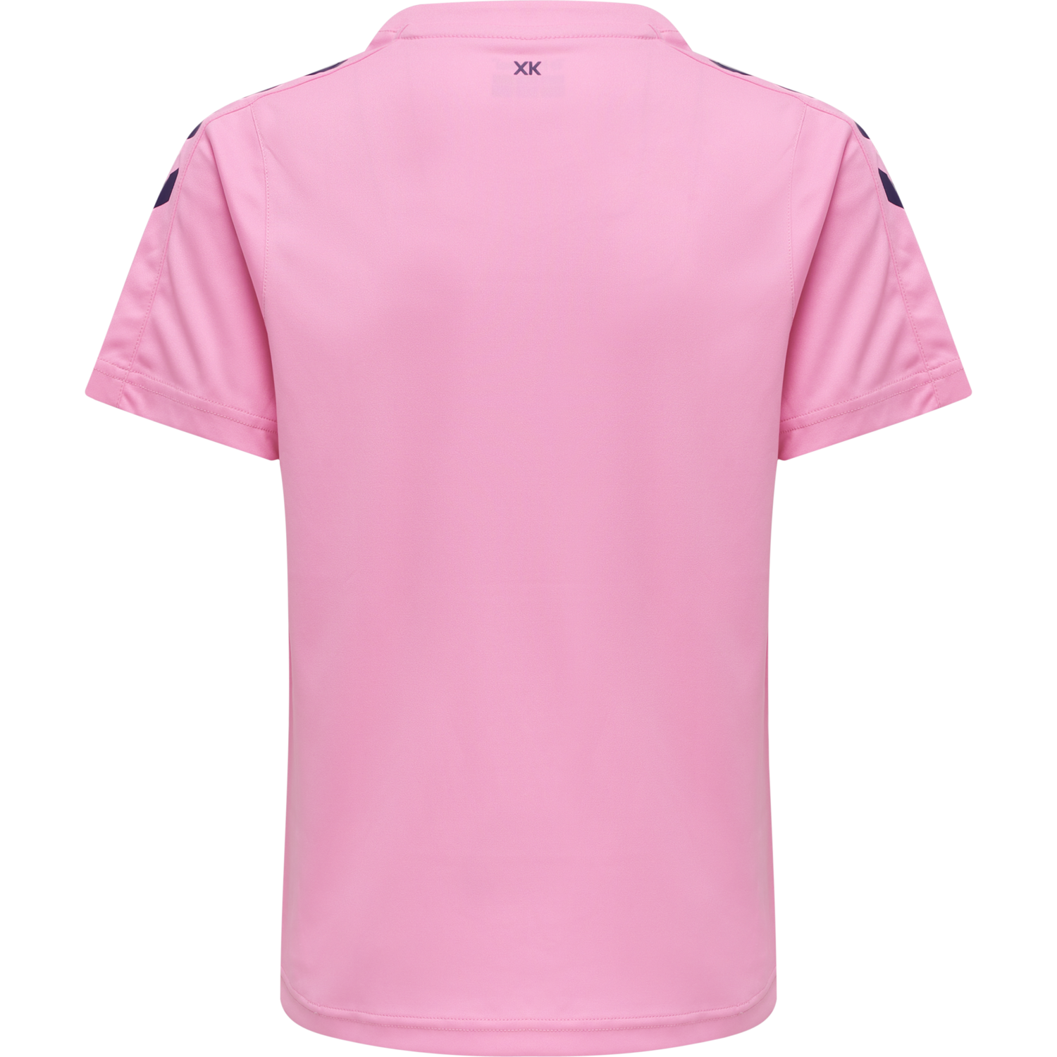 hmlCORE XK STRIPED JERSEY S/S KIDS, COTTON CANDY/ACAI, packshot