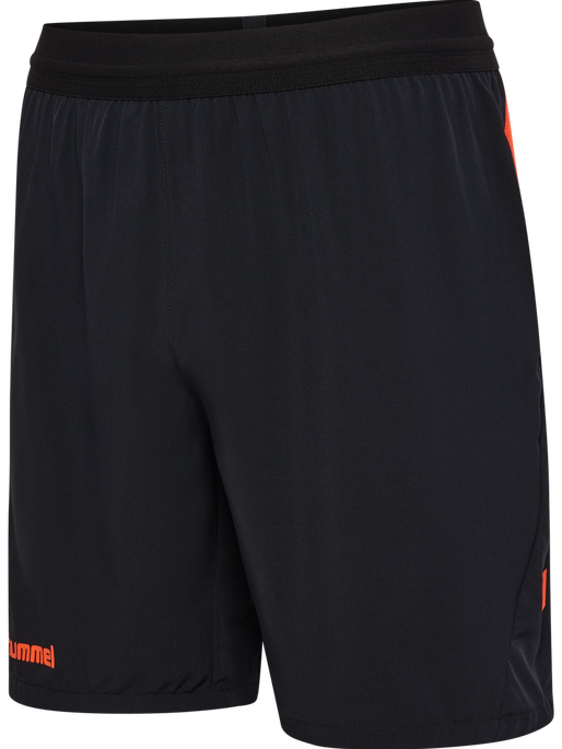hmlBLAZE PRO TRAINING SHORTS KIDS, BLACK/ORANGE hmlBLAZE PRO TRAINING SHORTS KIDS, BLACK/ORANGE, packshot