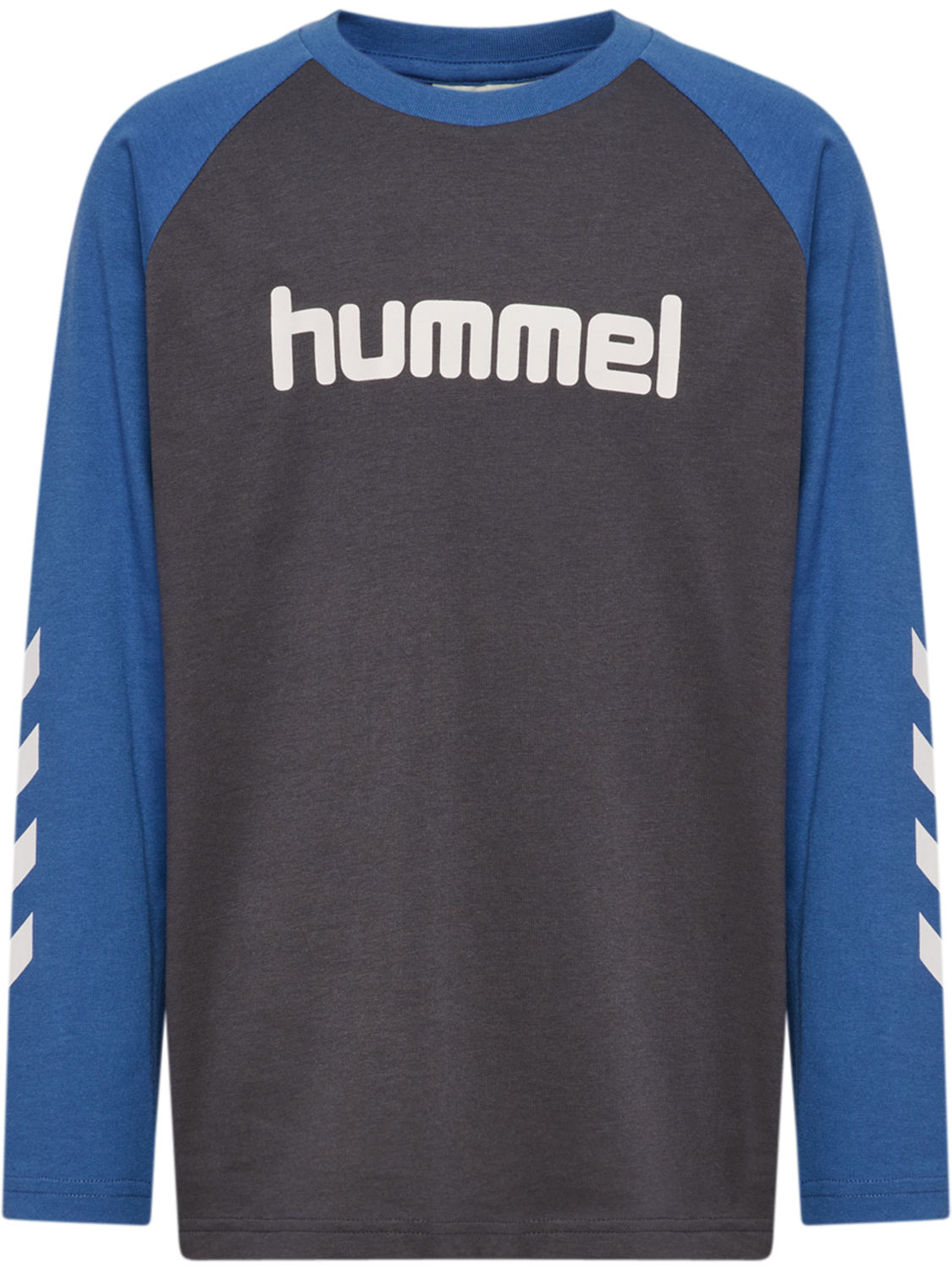 hmlJR LOGO T-SHIRT L/S, EBONY, packshot