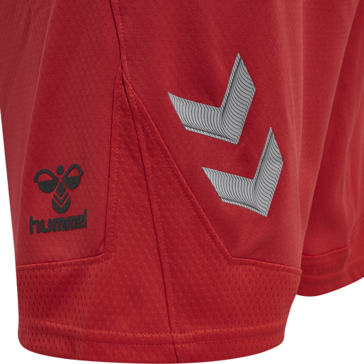 hmlLEAD POLY SHORTS, TRUE RED, packshot