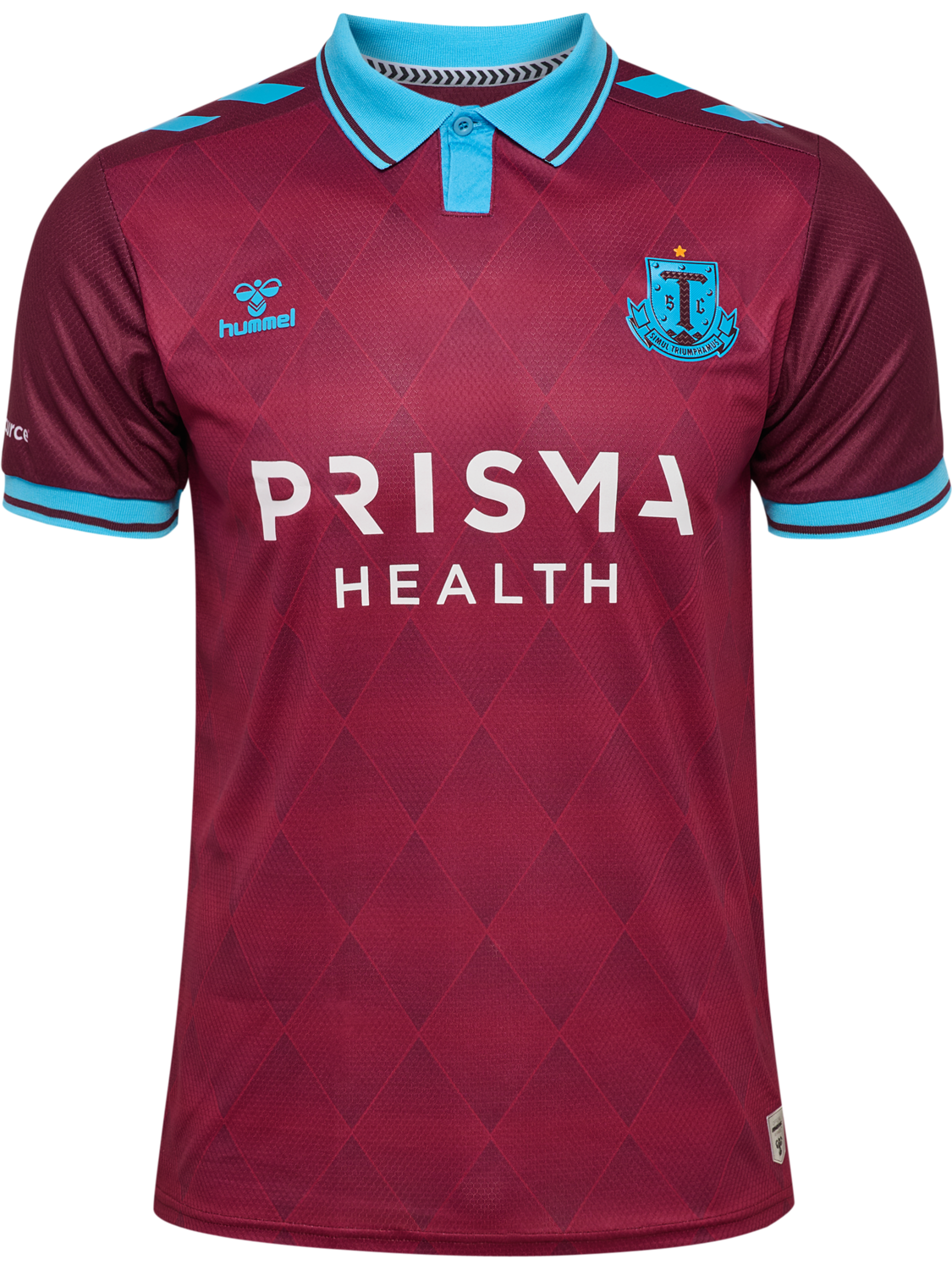 GREENVILLE 25 3RD JERSEY S/S, MAROON/ARGENTINA BLUE, packshot