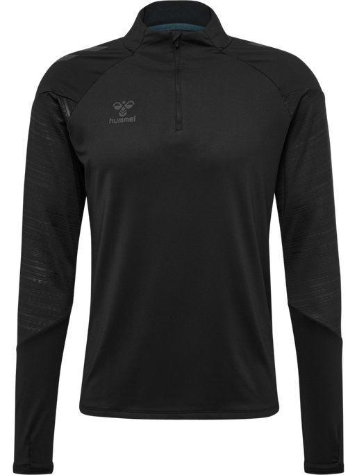 hmlPRO TRAINING HALF ZIP, BLACK, packshot