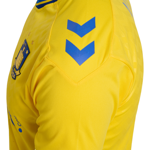 BRØNDBY 22/23 HOME JERSEY S/S, CYBER YELLOW, packshot