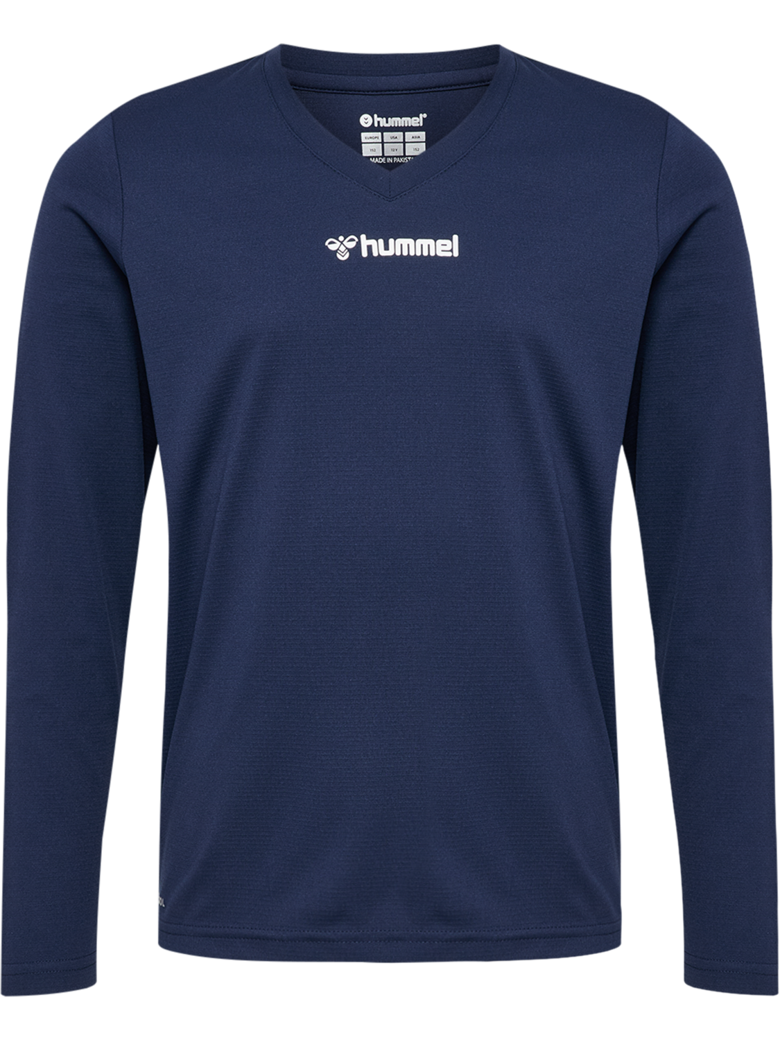 hmlBL ESSENTIAL TEE L/S KIDS, MARINE, packshot