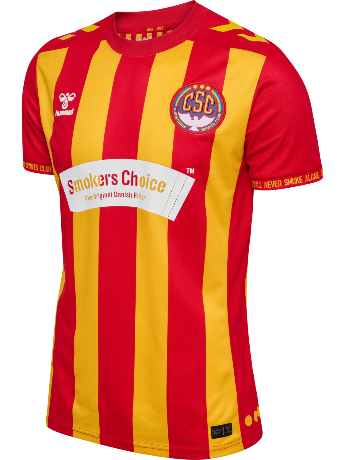 CSC 26/27 HOME JERSEY S/S, TRUE RED/SPORTS YELLOW, packshot