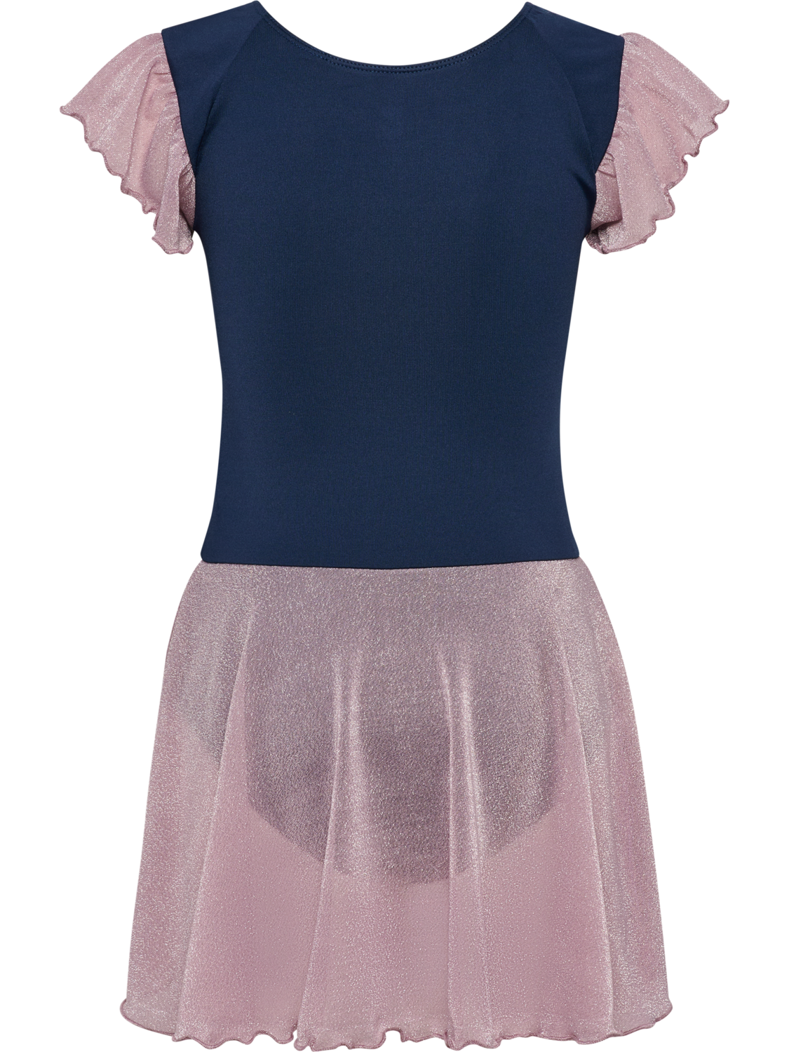 hmlJR MIX GLITTER DRESS, BLACK IRIS, packshot