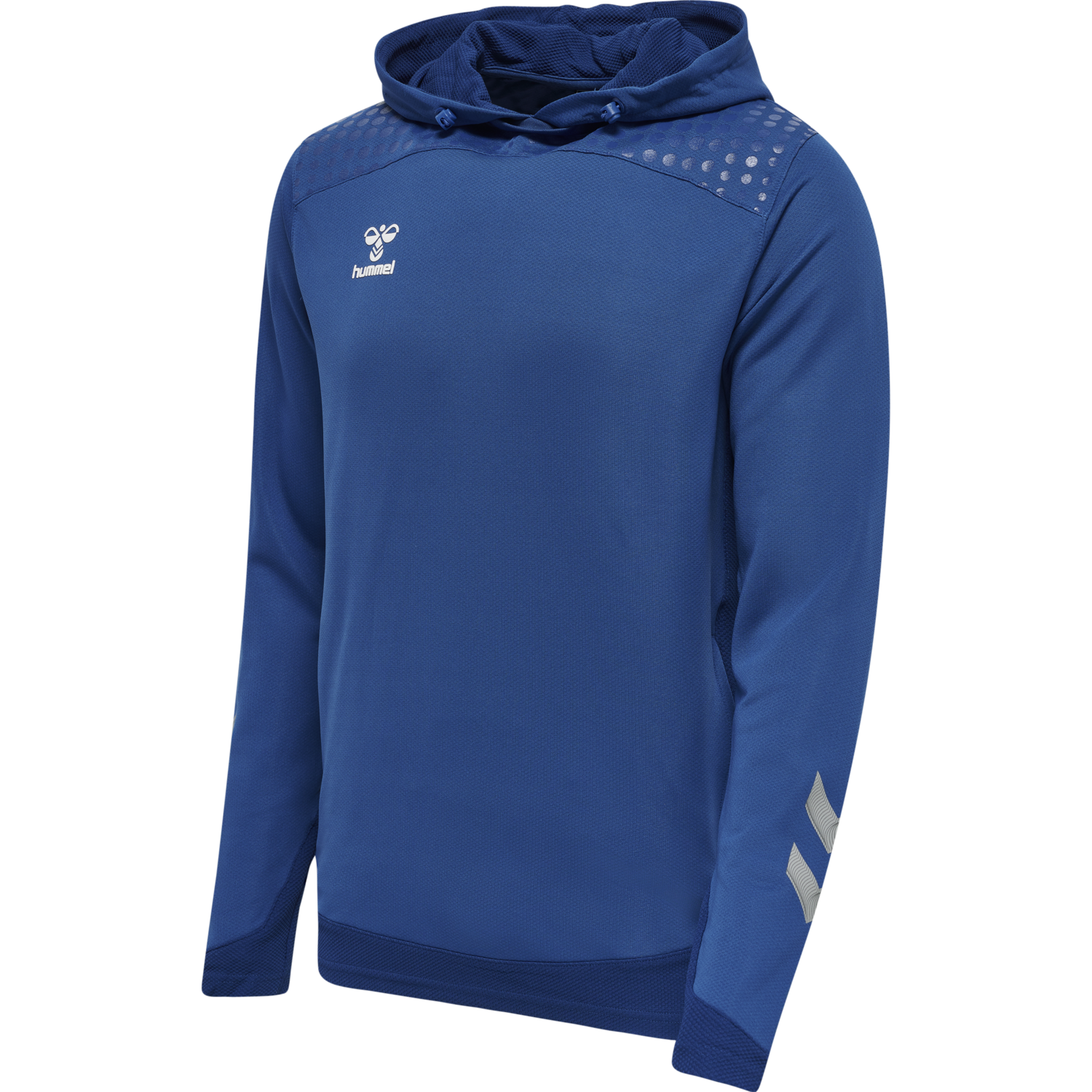 hmlLEAD POLY HOODIE, TRUE BLUE, packshot