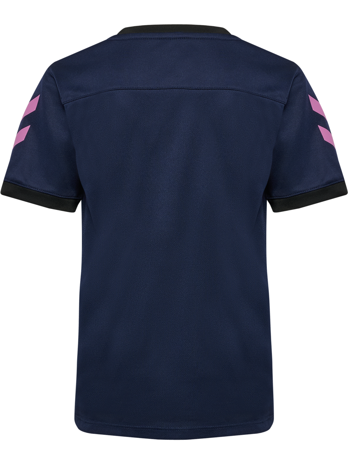 hmlBLAZE CLUB 26 POLY TEE KIDS, MARINE/PINK, packshot