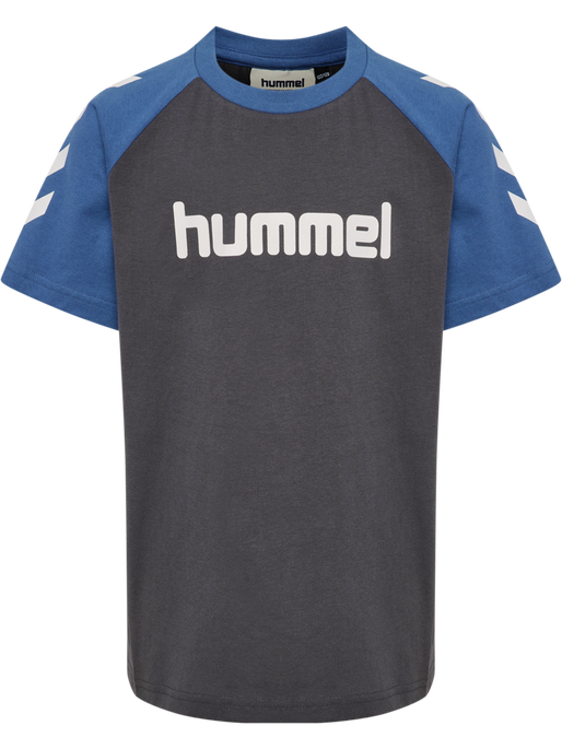 hmlJR LOGO T-SHIRT S/S, EBONY, packshot