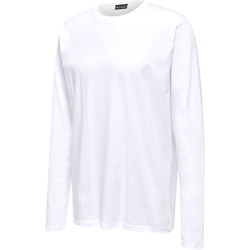 hmlRED HEAVY T-SHIRT L/S, WHITE, packshot