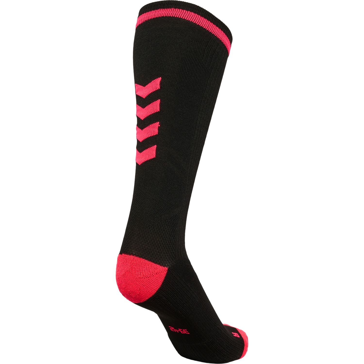 ELITE INDOOR SOCK HIGH, BLACK/DIVA PINK, packshot