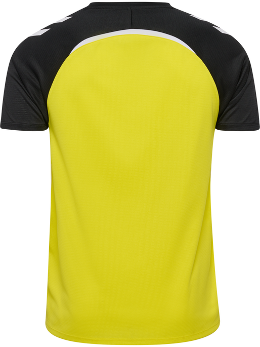 hmlLEAD 2.0 JERSEY S/S, BLAZING YELLOW/BLACK, packshot