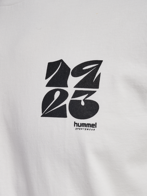 hmlREGULAR GRAPHIC TEE S/S, WHITE/BLACK, packshot