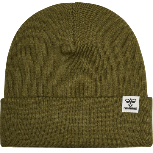 hmlPARK BEANIE, DARK OLIVE, packshot