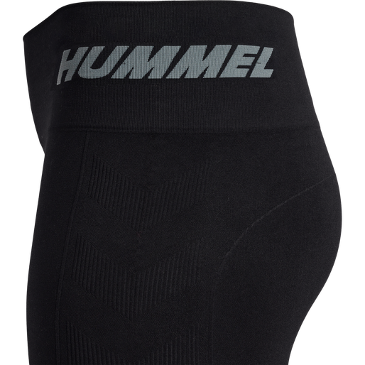 hmlTE PACE SEAMLESS HW TIGHTS PLUS, BLACK hmlTE PACE SEAMLESS HW TIGHTS PLUS, BLACK, packshot