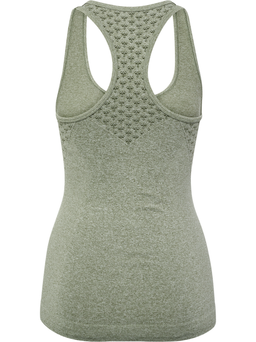 hmlCI SEAMLESS TOP, SEAGRASS MELANGE, packshot