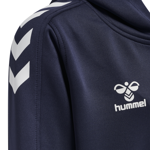 hmlCORE XK POLY ZIP HOOD SWEAT KIDS, MARINE hmlCORE XK POLY ZIP HOOD SWEAT KIDS, MARINE, packshot