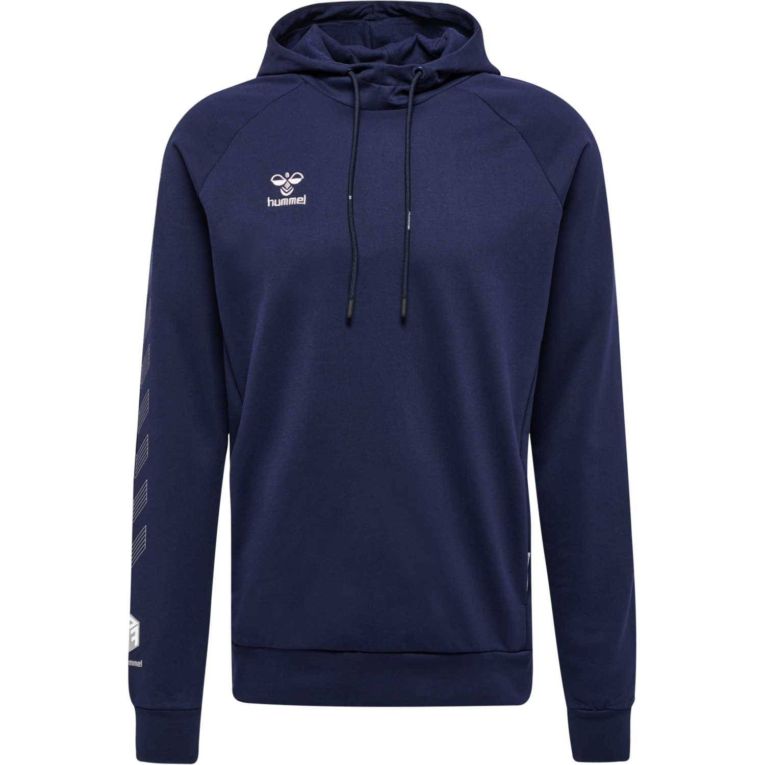 hmlMOVE GRID COTTON HOODIE, MARINE, packshot