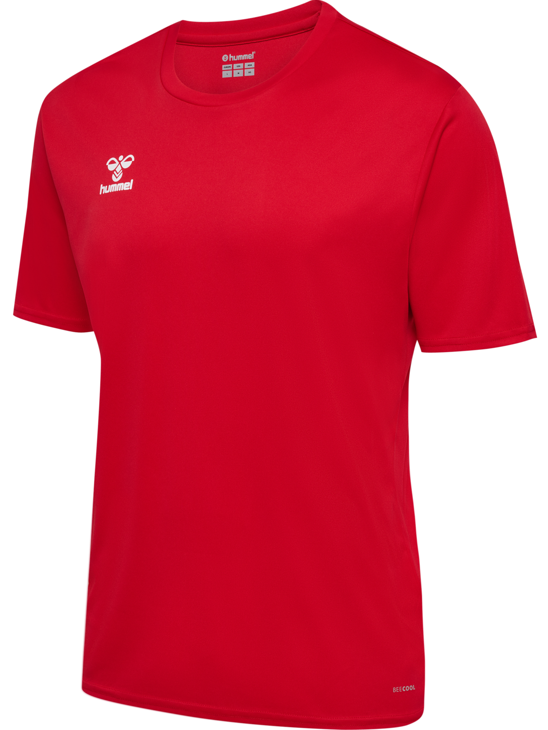 hmlESSENTIAL JERSEY S/S, TRUE RED, packshot