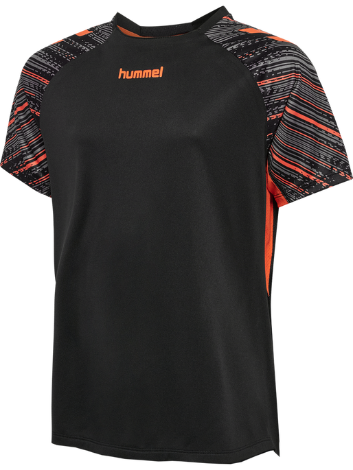 hmlBLAZE PRO TRAINING JERSEY KIDS, BLACK/ORANGE hmlBLAZE PRO TRAINING JERSEY KIDS, BLACK/ORANGE, packshot