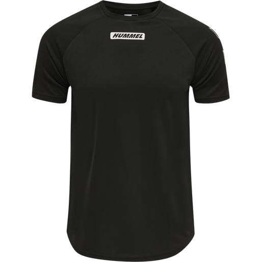 hmlTE TIHALT T-SHIRT, BLACK, packshot