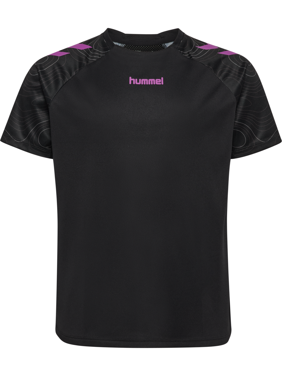 hmlBLAZE 2.0 TRAINING JERSEY KIDS, BLACK/DAHLIA, packshot