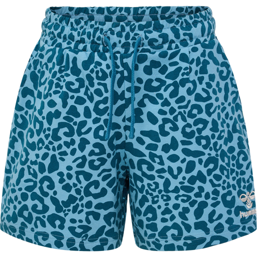 hmlFLOWY AOP SHORTS, BLUE CORAL, packshot