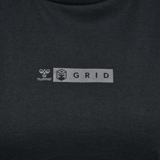 hmlOFFGRID TEE S/S WO, JET BLACK/FORGED IRON, packshot