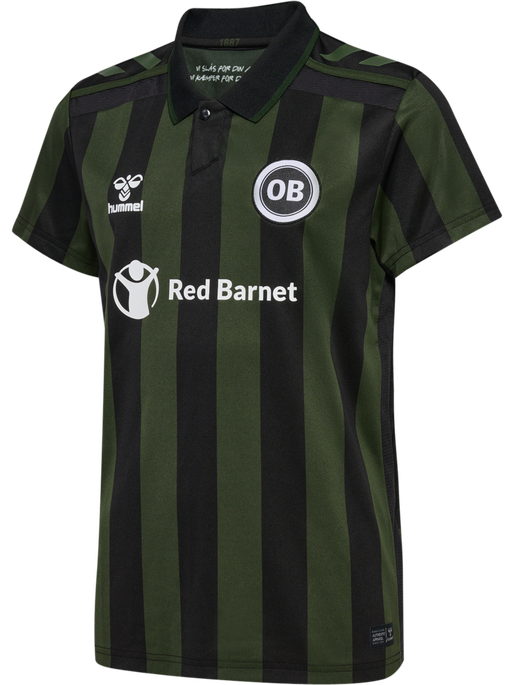 OB 24/25 AWAY JERSEY SS KIDS, BLACK PR, packshot