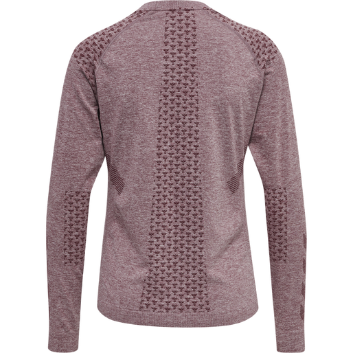 hmlCI SEAMLESS T-SHIRT L/S, NOCTURNE MELANGE, packshot