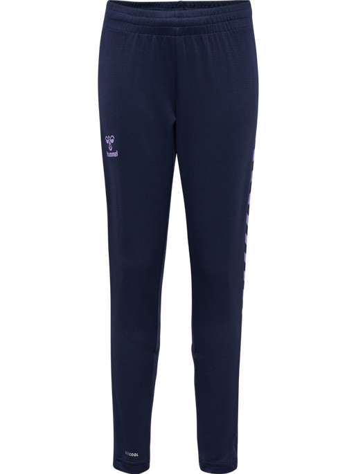 hmlSTALTIC TRAINING PANTS KIDS, MARINE/PAISLEY PURPLE, packshot