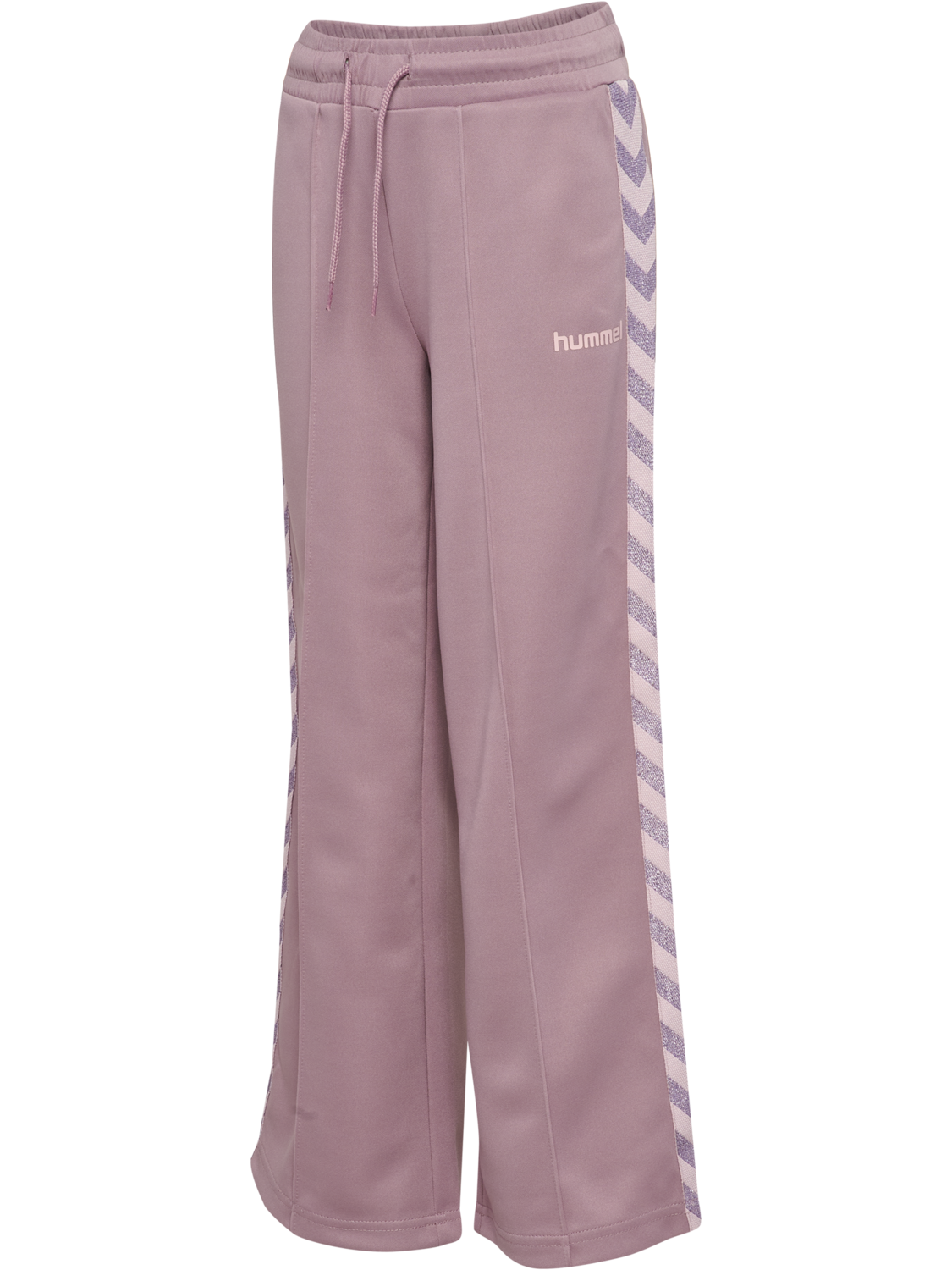 hmlJR REG POLY TAPE PANTS, SEA FOG, packshot