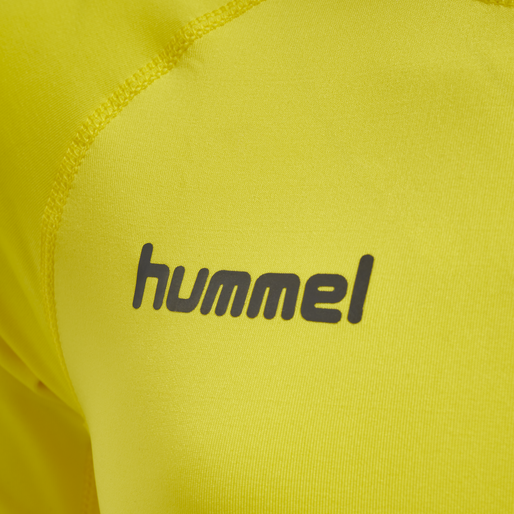 HUMMEL FIRST PERFORMANCE KIDS JERSEY S/S, BLAZING YELLOW, packshot