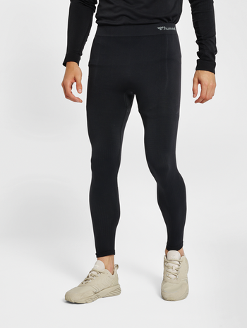 hmlSTROKE SEAMLESS TIGHTS, BLACK, model