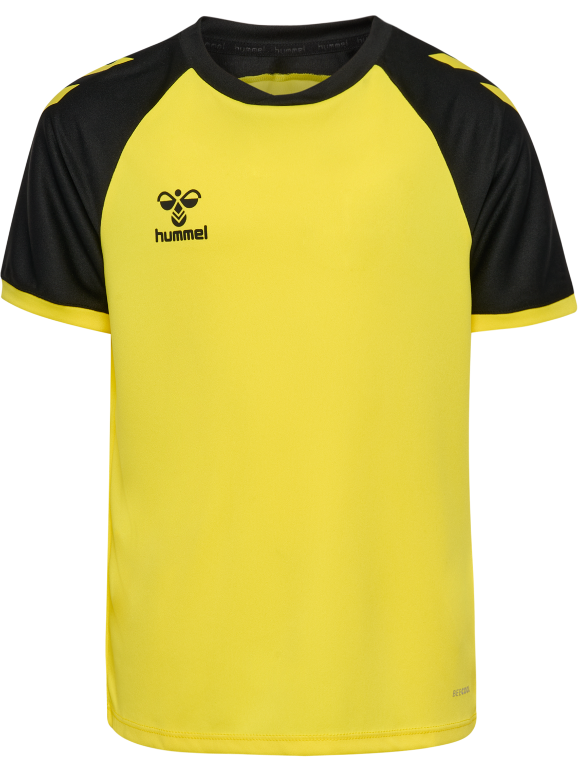 hmlMATCH LEAGUE JERSEY S/S KIDS, BLAZING YELLOW/BLACK, packshot