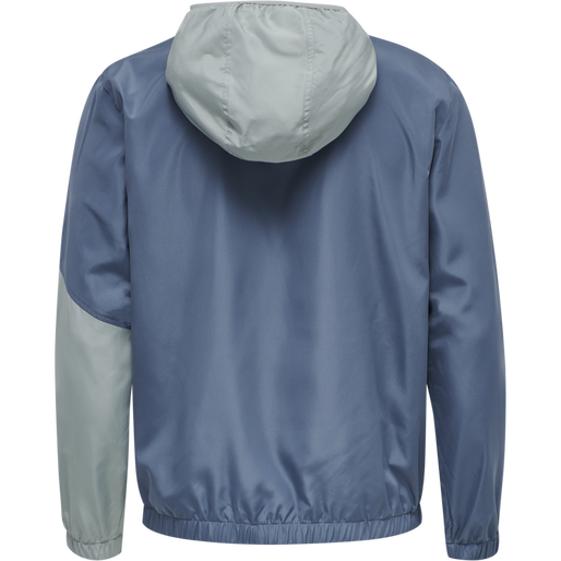 hmlSULLIVAN LOOSE ZIP HOODIE, CHINA BLUE, packshot