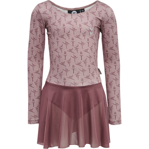 hmlPRIMA BEE PIROUETTE GYMSUIT, WOODROSE, packshot