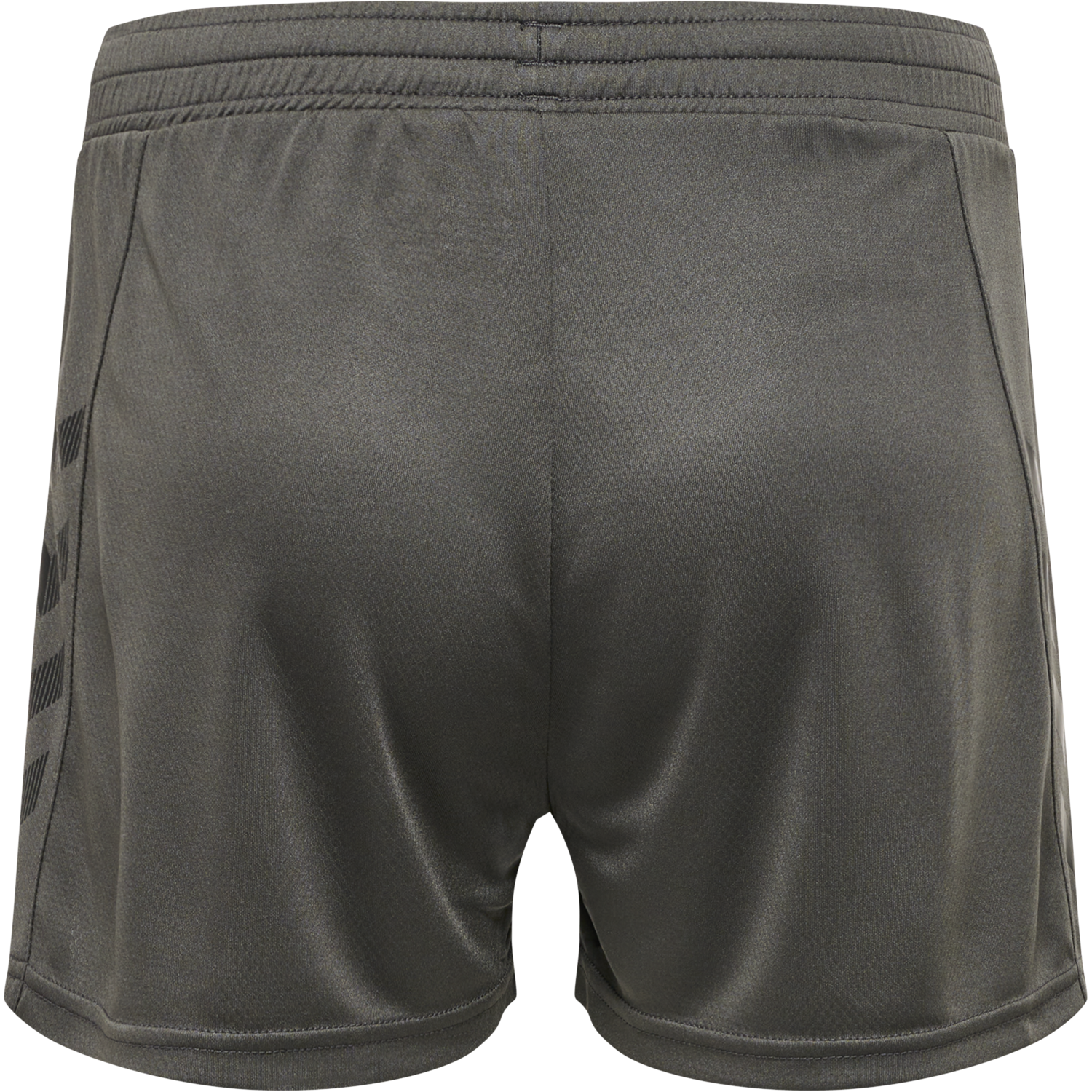hmlONGRID POLY SHORTS WO, FORGED IRON/JET BLACK, packshot