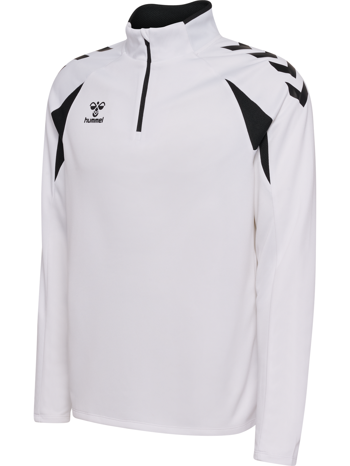 hmlCORE 2.0 HALF ZIP, WHITE/BLACK, packshot