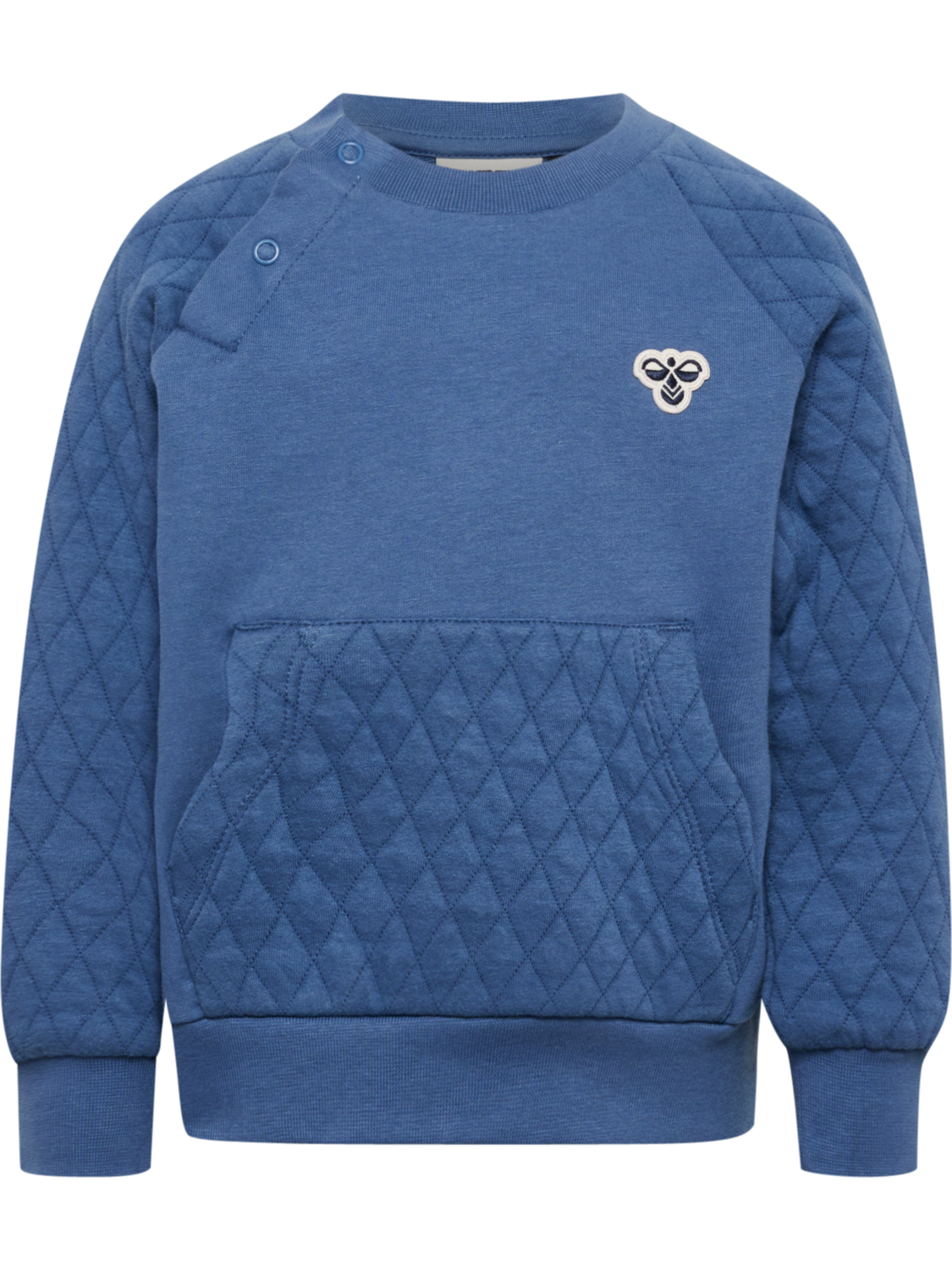 hmlMINI LOOSE QUILT POC SWEATSHIRT, DUTCH BLUE, packshot