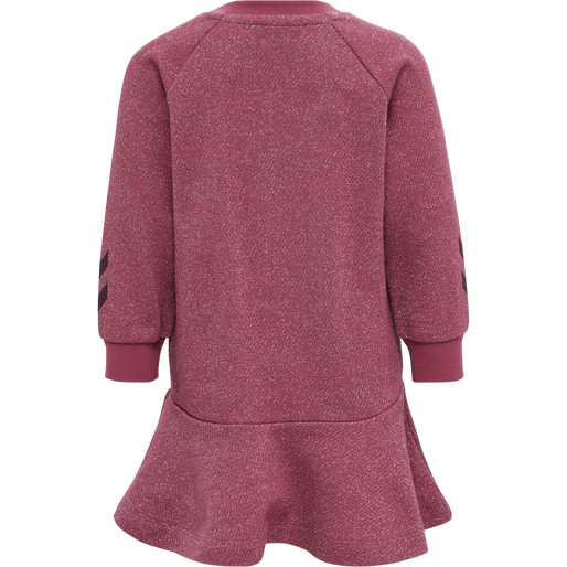 hmlSALLY DRESS L/S, EARTH RED, packshot