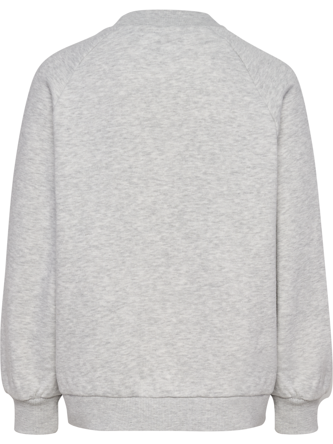 hmlJR OVERSIZED ICONIC CREW BEES, LIGHT GREY MELANGE, packshot
