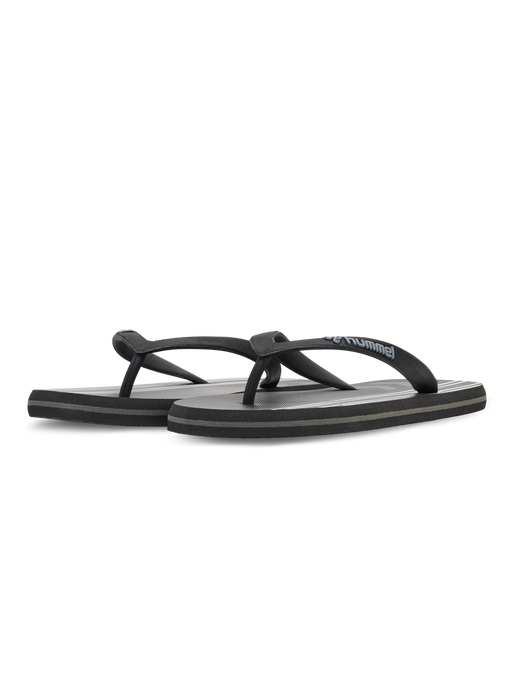 MULTI STRIPE FLIP FLOP, BLACK, packshot