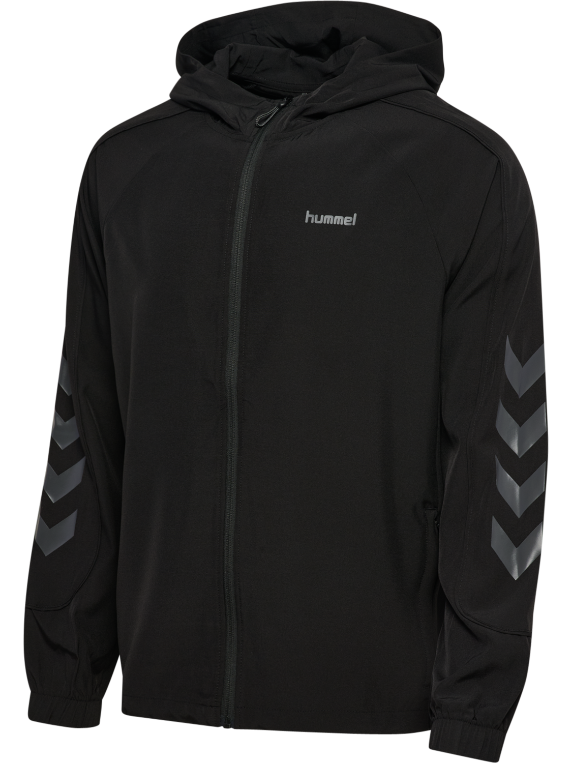 hmlHYBRID TRACK JACKET, BLACK, packshot