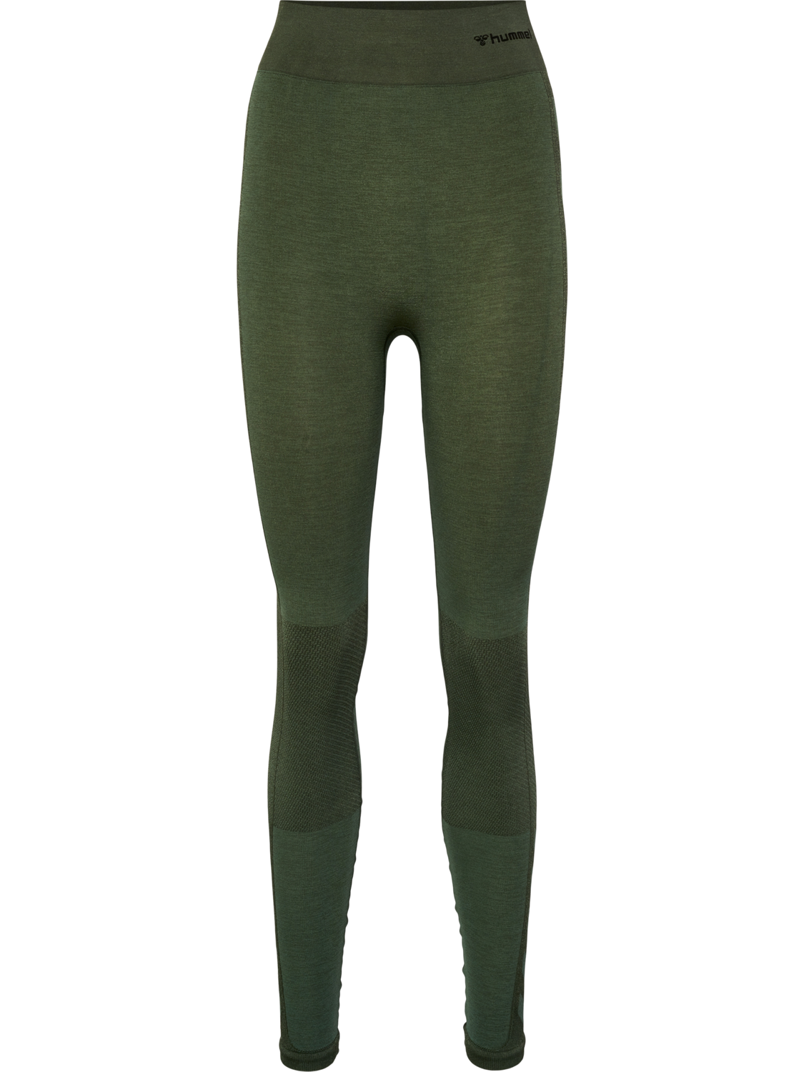 hmlCLEA SEAMLESS MID WAIST TIGHTS, CLIMBING IVY/BEETLE MELANGE, packshot