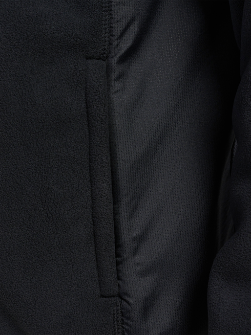hmlGO FLEECE JACKET, BLACK, packshot