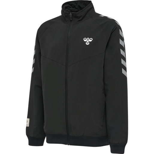 hmlGG12 TRACK JACKET KIDS, BLACK, packshot