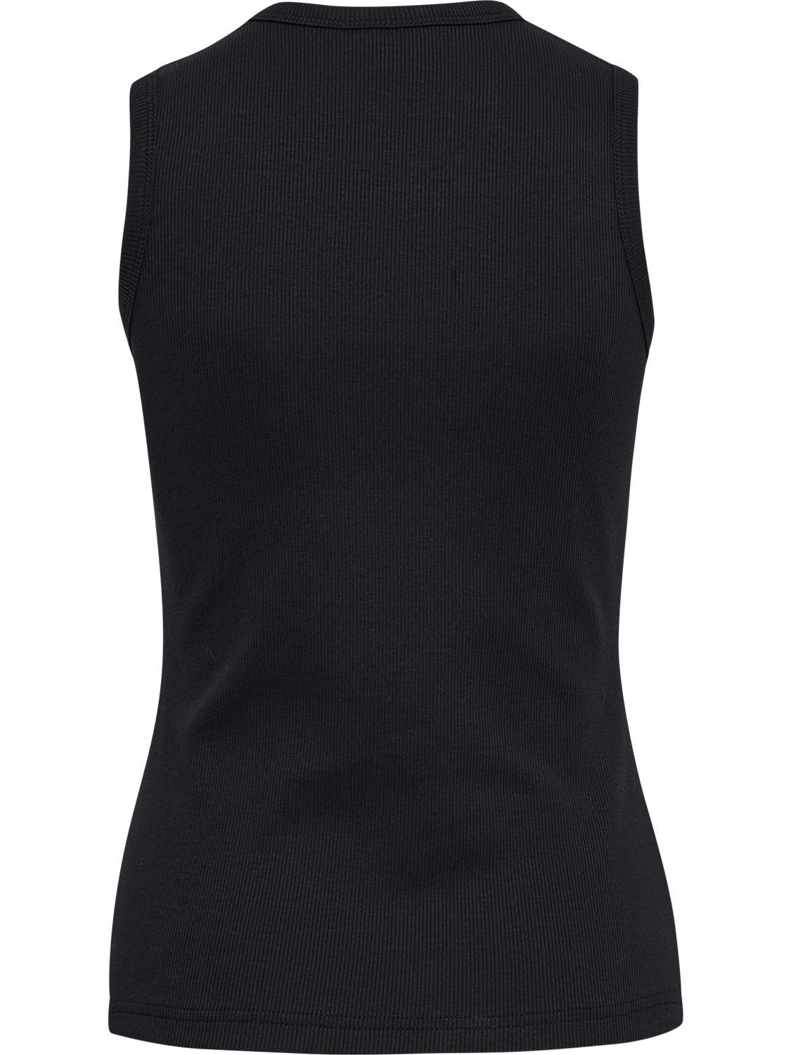 hmlLGC ASLY RIB TANK TOP, BLACK, packshot