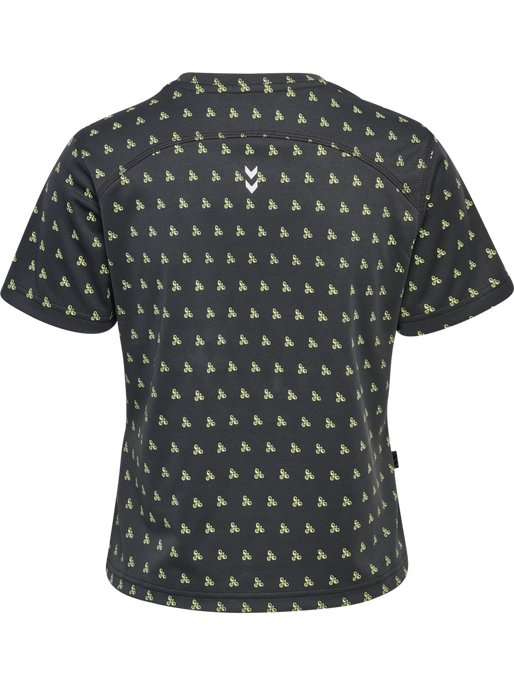 hmlPULSE AOP WORKOUT W T-SHIRT S/S, BLACKENED PEARL hmlPULSE AOP WORKOUT W T-SHIRT S/S, BLACKENED PEARL, packshot