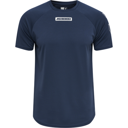 hmlTE TIHALT T-SHIRT, INSIGNIA BLUE, packshot